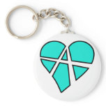 Heart Love Anarchy Symbol Anarchist Anarchism Keychain