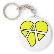 Heart Love Anarchy Symbol Anarchist Anarchism Keychains