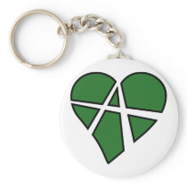Heart Love Anarchy Symbol Anarchist Anarchism Keychains