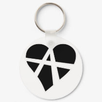Heart Love Anarchy Symbol Anarchist Anarchism keychains by inquester Heart Love Anarchy Symbol Anarchist Anarchism keychains