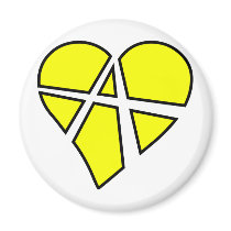 Heart Love Anarchy Symbol Anarchist Anarchism Magnet