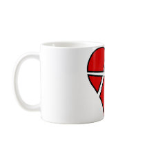 Heart Love Anarchy Symbol Anarchist Anarchism Mugs