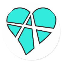 Heart Love Anarchy Symbol Anarchist Anarchism Sticker