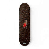 (heart) Love Coffee Beans Skateboard