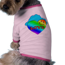 Heart Love Dog Tee Shirt