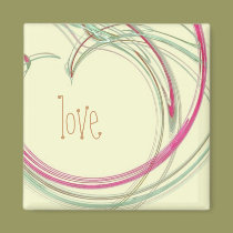 Heart Love magnets