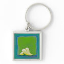 Heart love romance couple two pair family art keychain