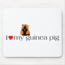 I Heart My Guinea Pig Lyric Mousepad