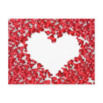 Heart Made of Rose Petals postcards by fantasian_angel Heart Made of Rose Petals postcards