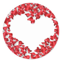 Heart Made of Rose Petals stickers by fantasian_angel Heart Made of Rose Petals stickers