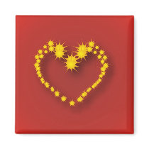 Heart Magnet by Willowdesign Heart Magnet