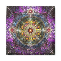 Heart Mandala magnets by danielholeman Heart Mandala magnets