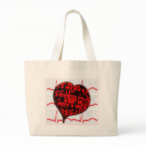 HEART MEDICAL SPECIALTIES CARDIOGRAM bags by NurseStore HEART MEDICAL SPECIALTIES CARDIOGRAM bags
