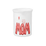 Heart Mom Drink Pitcher