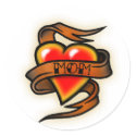 heart mom tattoo sticker by ANTHILL heart mom tattoo sticker