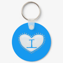 Heart Monogram Keychain by CuteSmallThings Heart Monogram Keychain