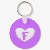 Heart Monogram Keychain by CuteSmallThings Heart Monogram Keychain