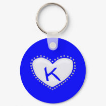 Heart Monogram keychains by CuteSmallThings Heart Monogram keychains