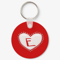 Heart Monogram Keychain by CuteSmallThings Heart Monogram Keychain