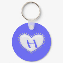 Heart Monogram Keychain by CuteSmallThings Heart Monogram Keychain