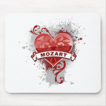 Heart Mozart mousepads