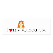 I Heart My Guinea Pig Muffin Bookmark