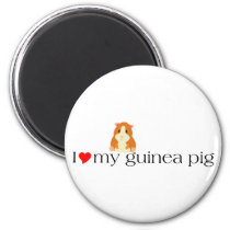 I Heart My Guinea Pig Muffin Magnet