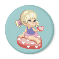 Heart Muffin magnets