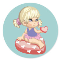 Heart Muffin stickers
