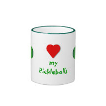 Heart My Pickleballs - Mugs