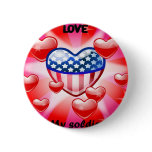 heart my soldier pinback button
