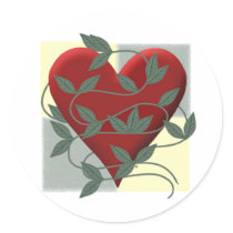 Heart n Vine stickers