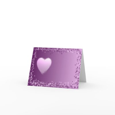 Heart Note cards for weddings, showers and more.