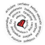heart nurse copy round stickers