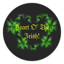 Heart O The Irish Sticker - Customizable