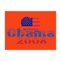 'Heart' Obama 2008 Postcard