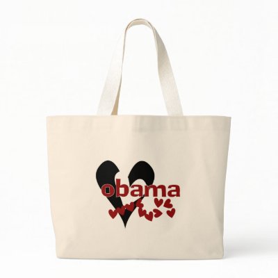 Heart Obama Tote Bags by obama_08