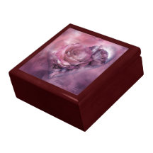 Heart Of A Rose - Mauve - Art Giftbox Jewelry Box