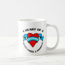 Heart of a Swimmer Coffee Mug