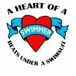 Heart of a Swimmer Photo Cut Out