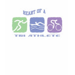 HEART OF A TRI ATHLETE t-shirts