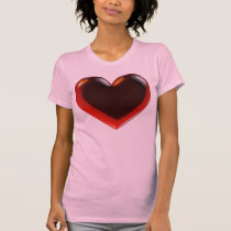 Heart of Choco-Red t-shirts