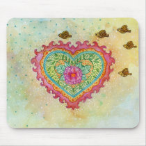 Heart of Flames Mousepad mousepads
