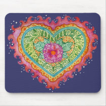 Heart of Flames Mousepad mousepads