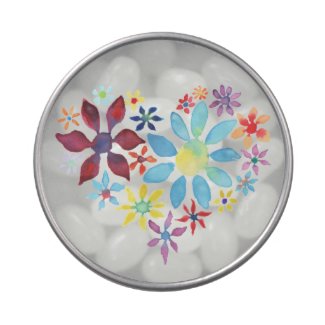 Heart of Flowers Candy Tin