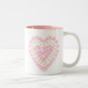 Heart of Flowers Mug by HolidayFun Heart of Flowers Mug