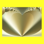 Heart of Gold Abstract Art posters