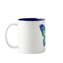 Heart of Gold Butterfly mugs