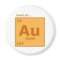 Heart of Gold magnets by SuperBug Heart of Gold magnets