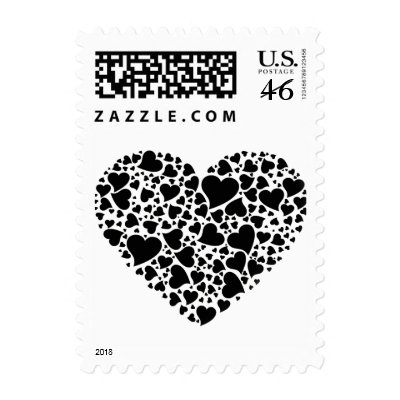 Heart of Hearts - Black Postage